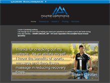 Tablet Screenshot of mountainperformancemassage.com